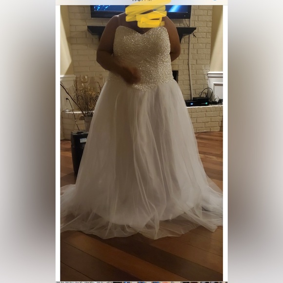 Prom/Wedding Dress Size Women’s 22 (PLUS) with CanCan Skirt…. - Picture 10 of 12